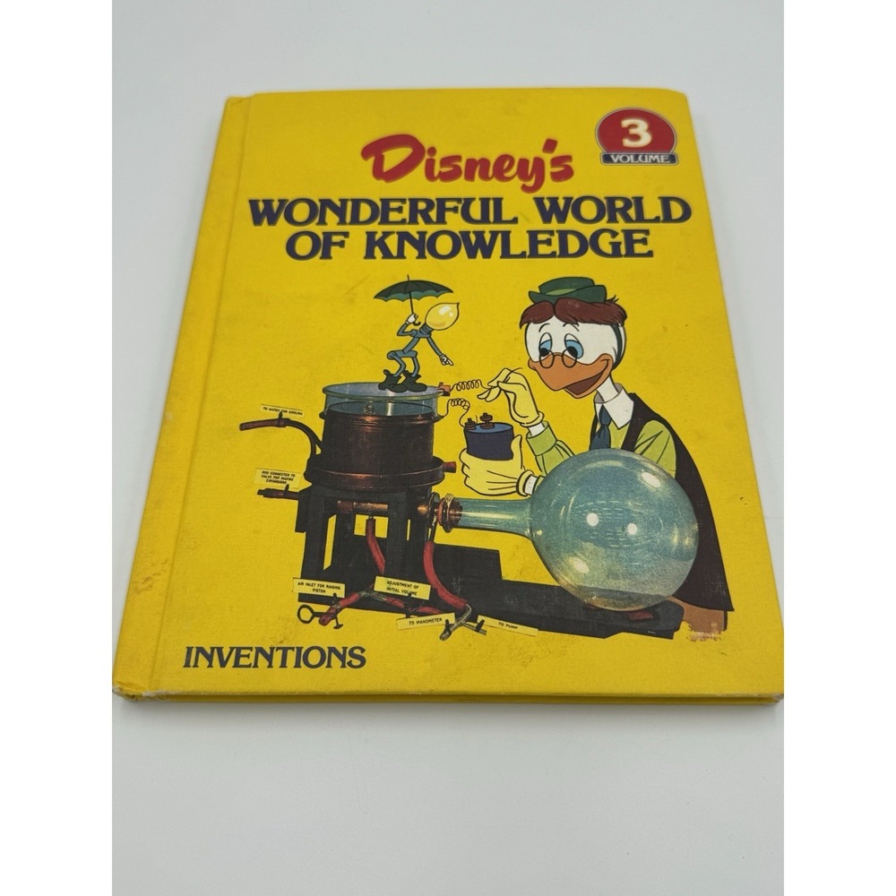 Vintage Disney's Wonderful World of Knowledge Vol. 3 - Yellow Inventions Book